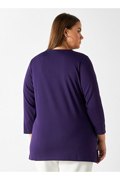 Ulla Popken LACE NECK TOP