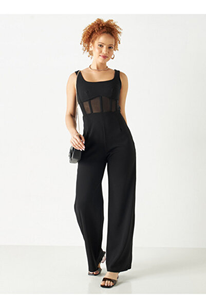 FAV Sleeveless Jumpsuit with Panel Detail