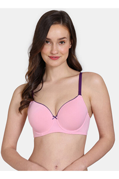 Zivame Wired Padded T-shirt Bra with Adjustable Straps