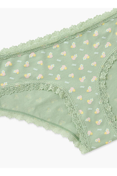 FAV All-Over Floral Print Bikini Briefs with Elasticated Waistband