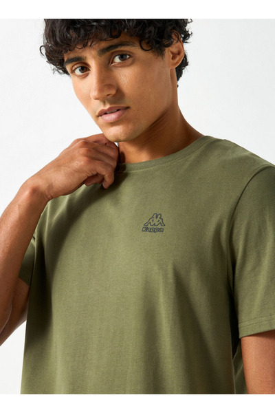 Kappa Solid Crew Neck T-shirt With Short Sleeves