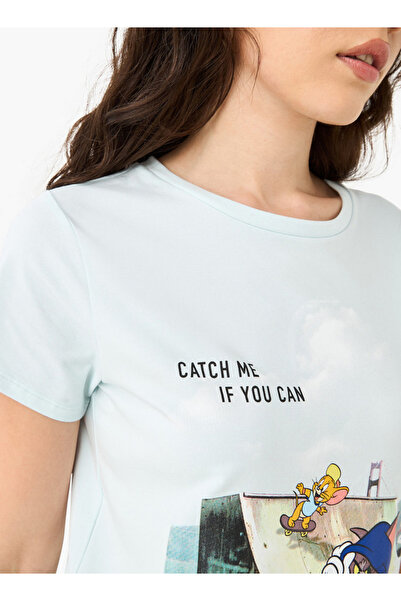 SP Characters تي شيرت بطبعة توم وجيري برقبة دائرية