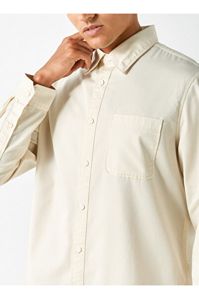 Lee Cooper Solid Shirt with Pocket and Long Sleeves