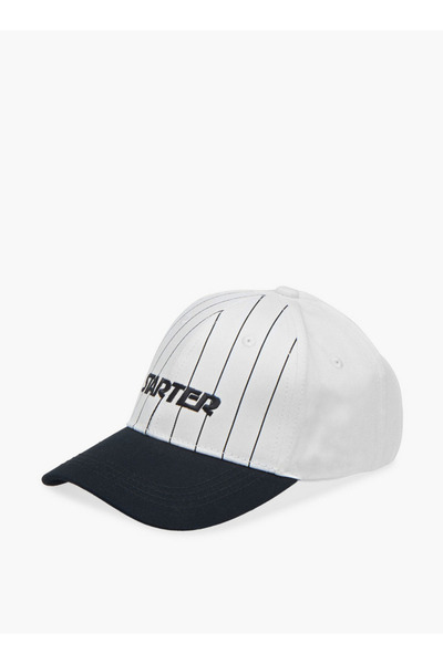 Starter Starter Striped Cap with Buckled Strap Closure