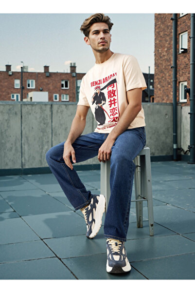 SP Characters Renji Abarai Print Crew Neck T-shirt