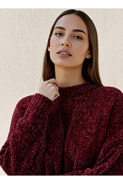 FAV Textured Drop Shoulder Chanille Sweater