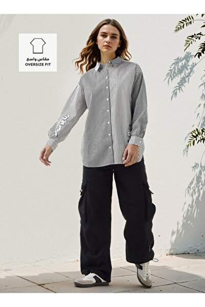 SP Characters قميص غارفيلد بمقاس كبير وقصة عالية ومنخفضة