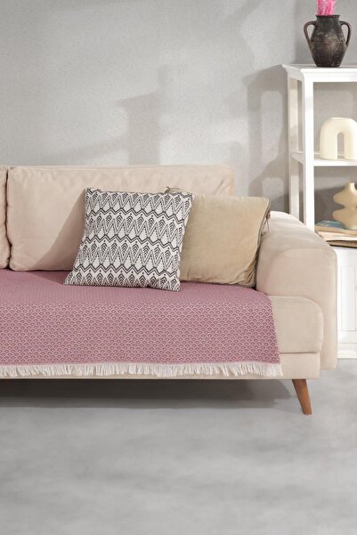 Znp Home Halfy | Koltuk Örtüsü 100x210 Cm | Natural Pamuklu Koltuk Şalı | Çekyat Örtüsü