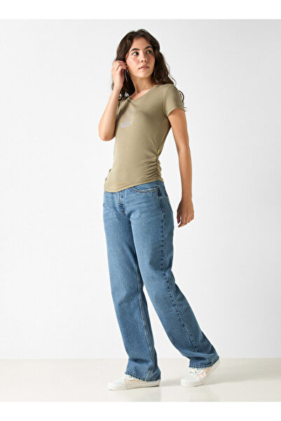 SP Characters CHR L EMBELLISHED RUCHED TEE