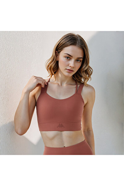 Kappa حمالة صدر رياضية بتفاصيل الشعار مع حزام متقاطع