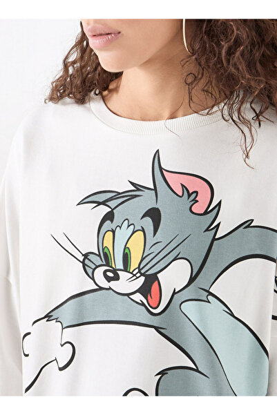 SP Characters Tom Printed Sweatshirt with Crew Neck and Long Sleeves