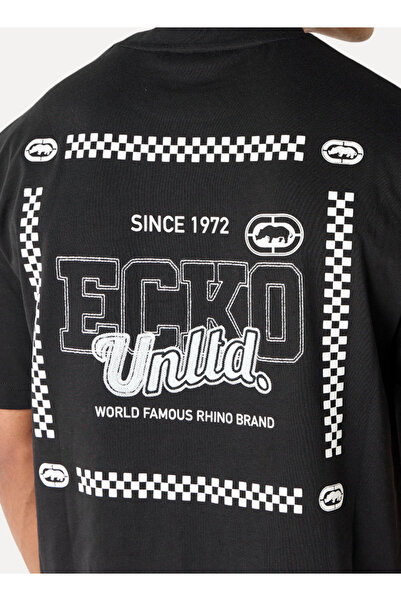 ECKO Unltd Printed Crew Neck T-shirt With Short Sleeves