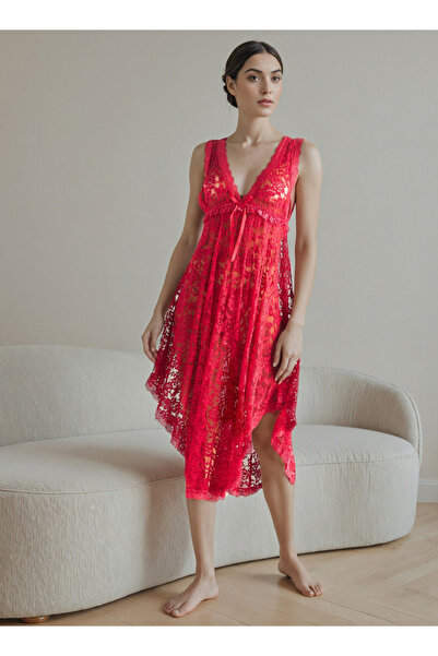 FAV Bridal Lace Night Gown