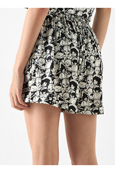 SP Characters All-Over The Celestials Print Shorts with Semi-Elasticated Waistband and Pockets