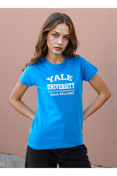 SP Characters Varsity Print T-shirt with Crew Neck