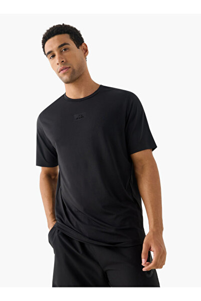 Kappa Logo Detail Crew Neck T-shirt with Short Sleeves