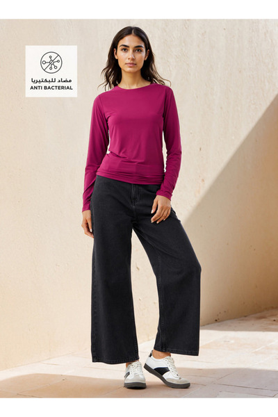 FAV Crew Neck T-shirt with Long Sleeves