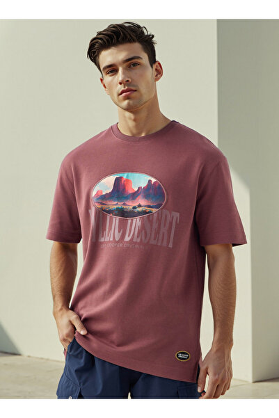 Lee Cooper تي شيرت بطبعة طباعية ورقبة دائرية