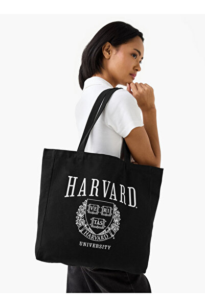 SP Characters Harvard Print Shopper Bag with Double Handles