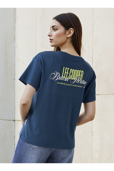 Lee Cooper T-shirt Regular Fit with Logo Print Cotton