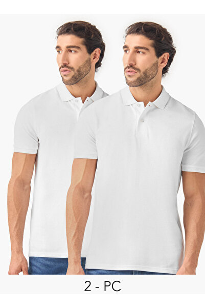 FAV طقم من قطعتين - تي شيرت بولو بأكمام قصيرة