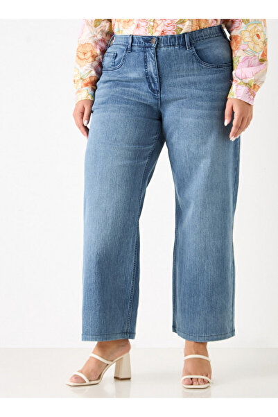 Ulla Popken Plus Size Regular Fit Jeans With Pockets