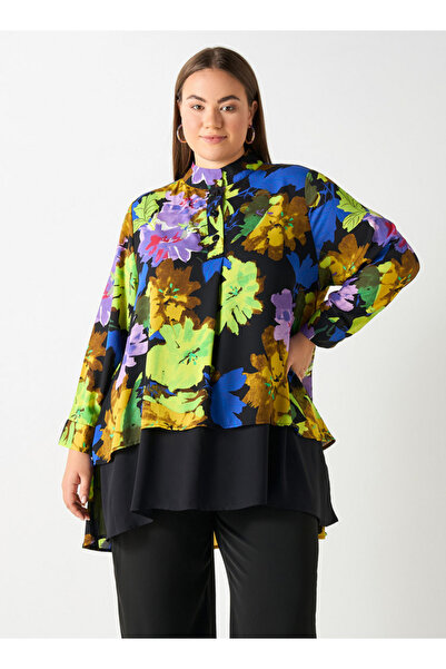 Ulla Popken NEO FLORAL BLOUSE