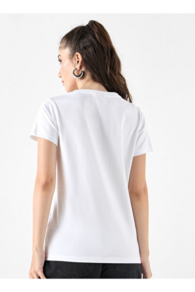 SP Characters Snoopy Dog Print Crew Neck T-shirt with Short Sleeves