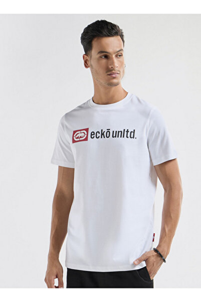 FAV تي شيرت مطبوع برقبة دائرية من Ecko Unltd