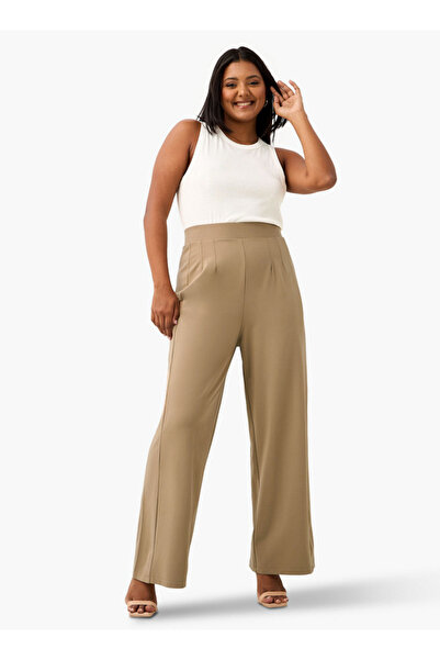 Ulla Popken Plus Size Ulla Popken Wide Leg Pants