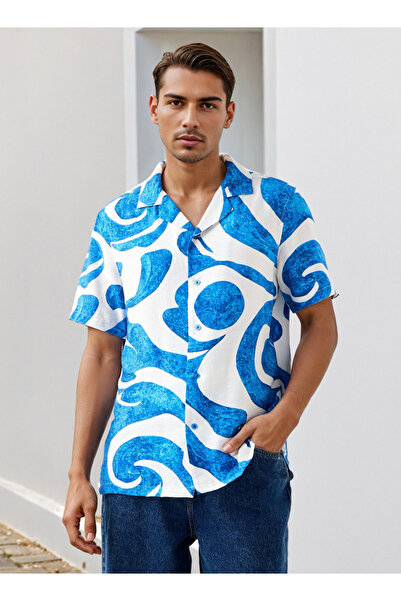 Lee Cooper قميص مطبوع بياقة معسكر