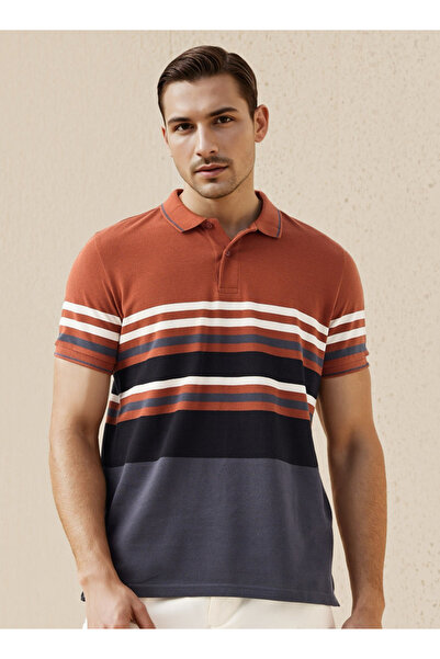 FAV تيشيرت بولو مخطط من Welt Pique