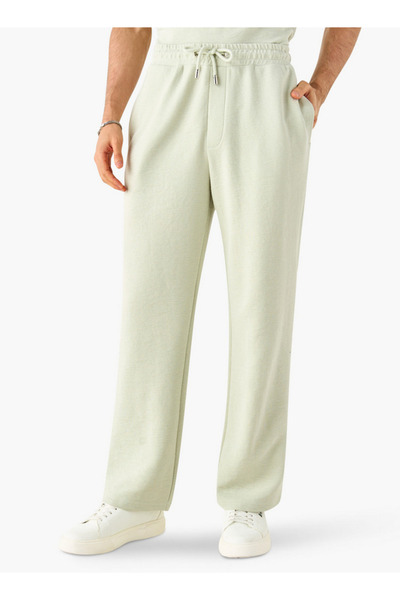 FAV بنطال قصة مريحة بخصر مرن ومنسوج مع جيوب