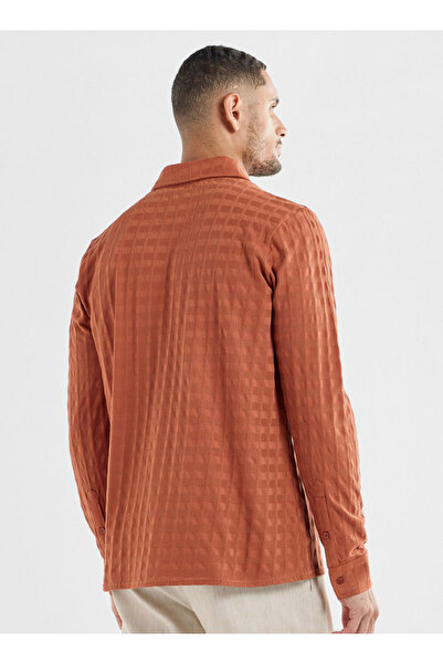 FAV Textured Shirt with Long Sleeves