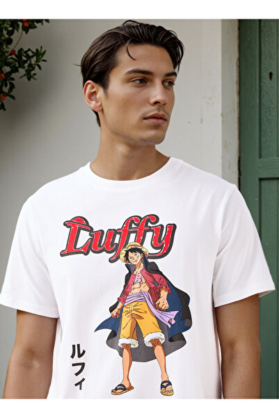 SP Characters تي شيرت بقصّة عادية وطبعة لوفي