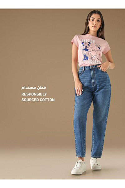 SP Characters Print T-shirt with Short Sleeves