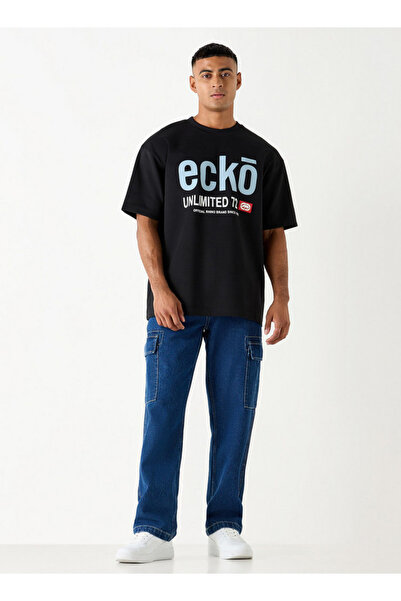 ECKO Unltd Printed Crew Neck T-shirt With Short Sleeves
