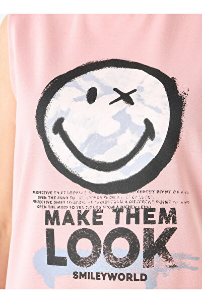 SP Characters Graphic Print Sleeveless T-shirt with Crew Neck