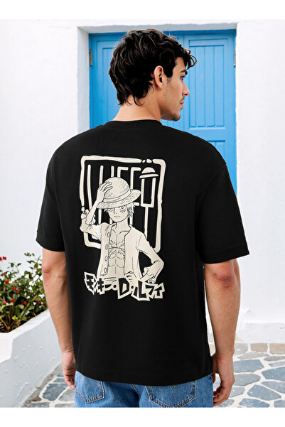 SP Characters تي شيرت مطبوع من قطعة واحدة برقبة دائرية وأكمام قصيرة