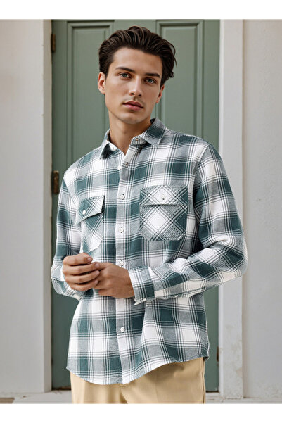 Lee Cooper قميص منقوش بقصّة عادية