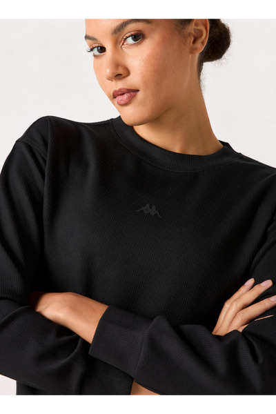 Kappa Logo Print Sweatshirt With Long Sleeves