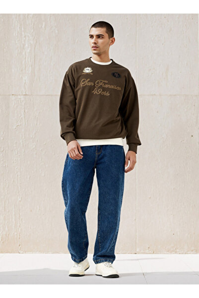 SP Characters Typographic Embroidered Sweatshirt