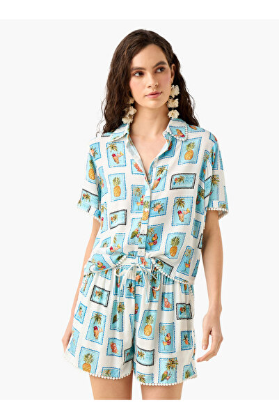 FAV طقم قميص وشورت مطبوع