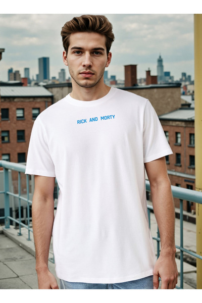 SP Characters Rick and Morty Print Crew Neck T-shirt
