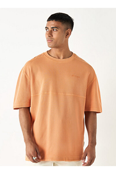 Lee Cooper تي شيرت مضلع برقبة دائرية وأكمام قصيرة