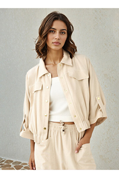 Lee Cooper سترة قصيرة ذات ياقة