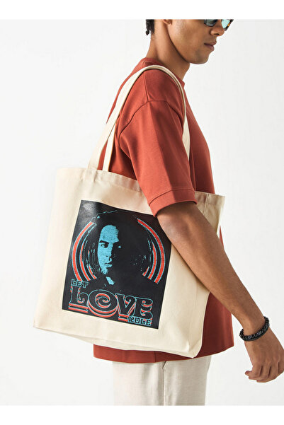 SP Characters Lenny Kravitz Print Shopper Bag With Handles