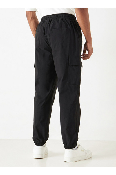 Starter Solid Regular Fit Cargo Joggers With Flexi Waist And Pockets