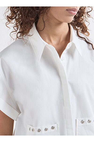 FAV Drop Shoulder Sleeves Shirt With Pockets And Concealed Button Placket
