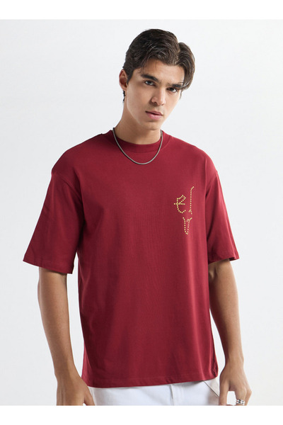 FAV Printed T-shirt with Crew Neck and Short Sleeves